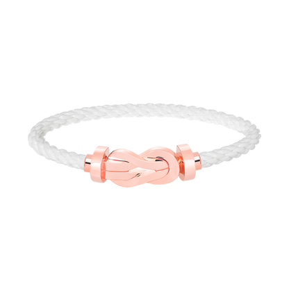 [Luxe Jewelry]CHANCE LARGE 8 FIGURE BUCKLE NO DIAMOND BRACELET ROSE GOLD