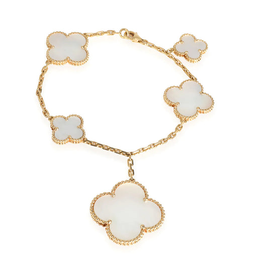 [Luxe Jewelry]MAGIC CLOVER MOP GOLD BRACELET 5 MOTIFS