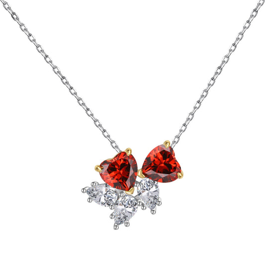 [Luxe Jewelry]Dainty Red Heart Necklace