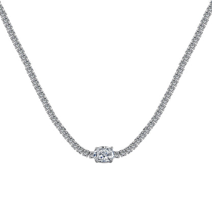 [Luxe Jewelry]1.0 Carat Shining Oval Cut Necklace