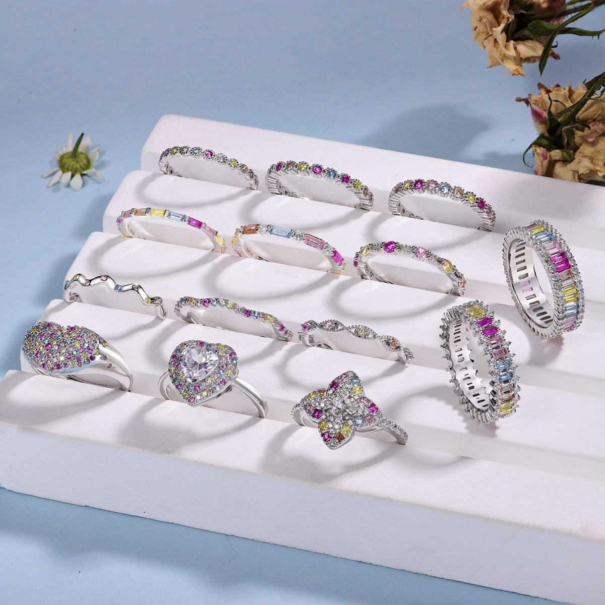 [Luxe Jewelry]Delicate Ebullient Heart Shape Wedding Ring