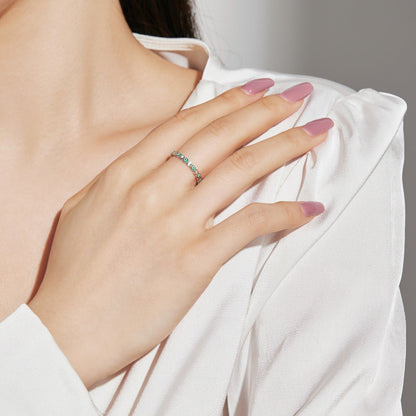 [Luxe Jewelry]Sparkling Vibrant Round Shape Daily Ring