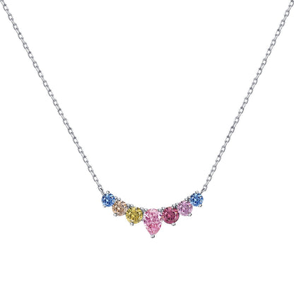 [Luxe Jewelry]Dainty Colorful Heart Necklace