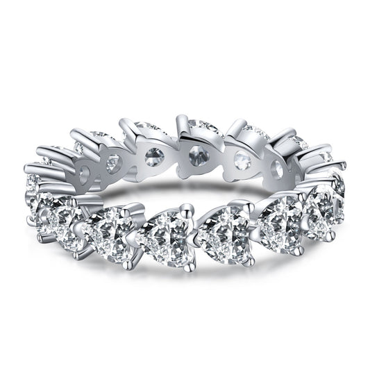 [Luxe Jewelry]0.25 Carat Radiant Romance Heart Cut Lover Ring