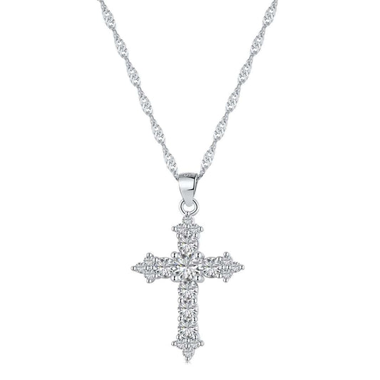 [Luxe Jewelry]Delicate Cross Shape Necklace