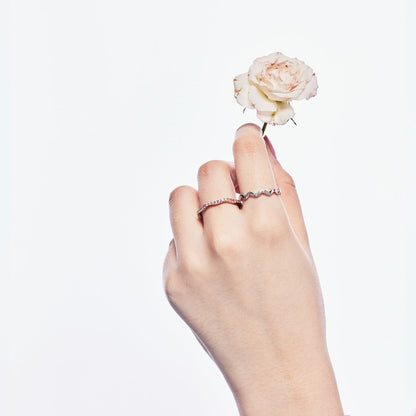 [Luxe Jewelry]Ornate Vibrant Round Cut Daily Ring
