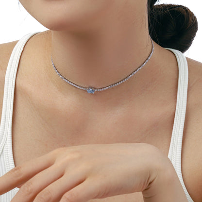 [Luxe Jewelry]1.0 Carat Shining Oval Cut Necklace