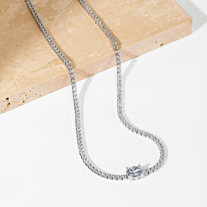 [Luxe Jewelry]1.0 Carat Shining Oval Cut Necklace