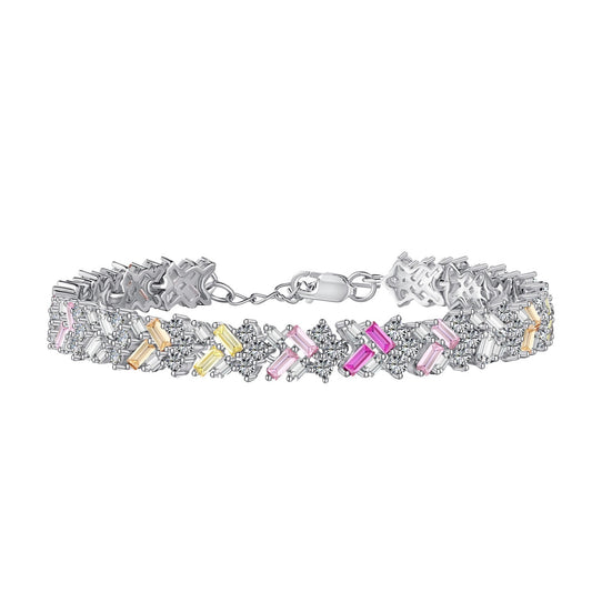 [Luxe Jewelry]Dazzling Unique Multi Shape Daily Bracelet