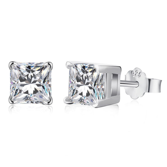 [Luxe Jewelry]1.0 Carat Radiant Princess Cut Wedding Earrings