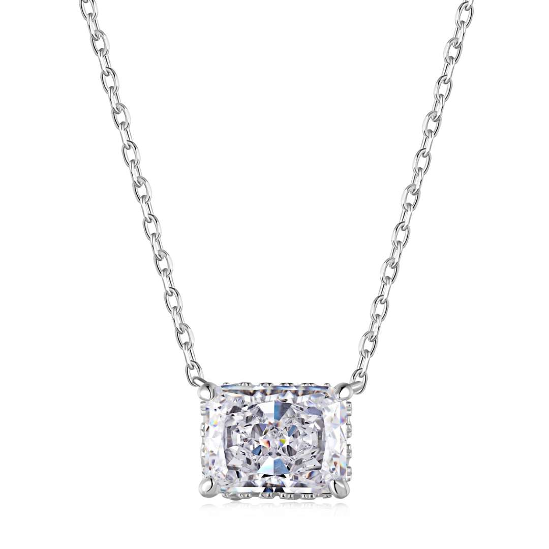 [Luxe Jewelry]Luxurious Square Shape Colorful Necalack