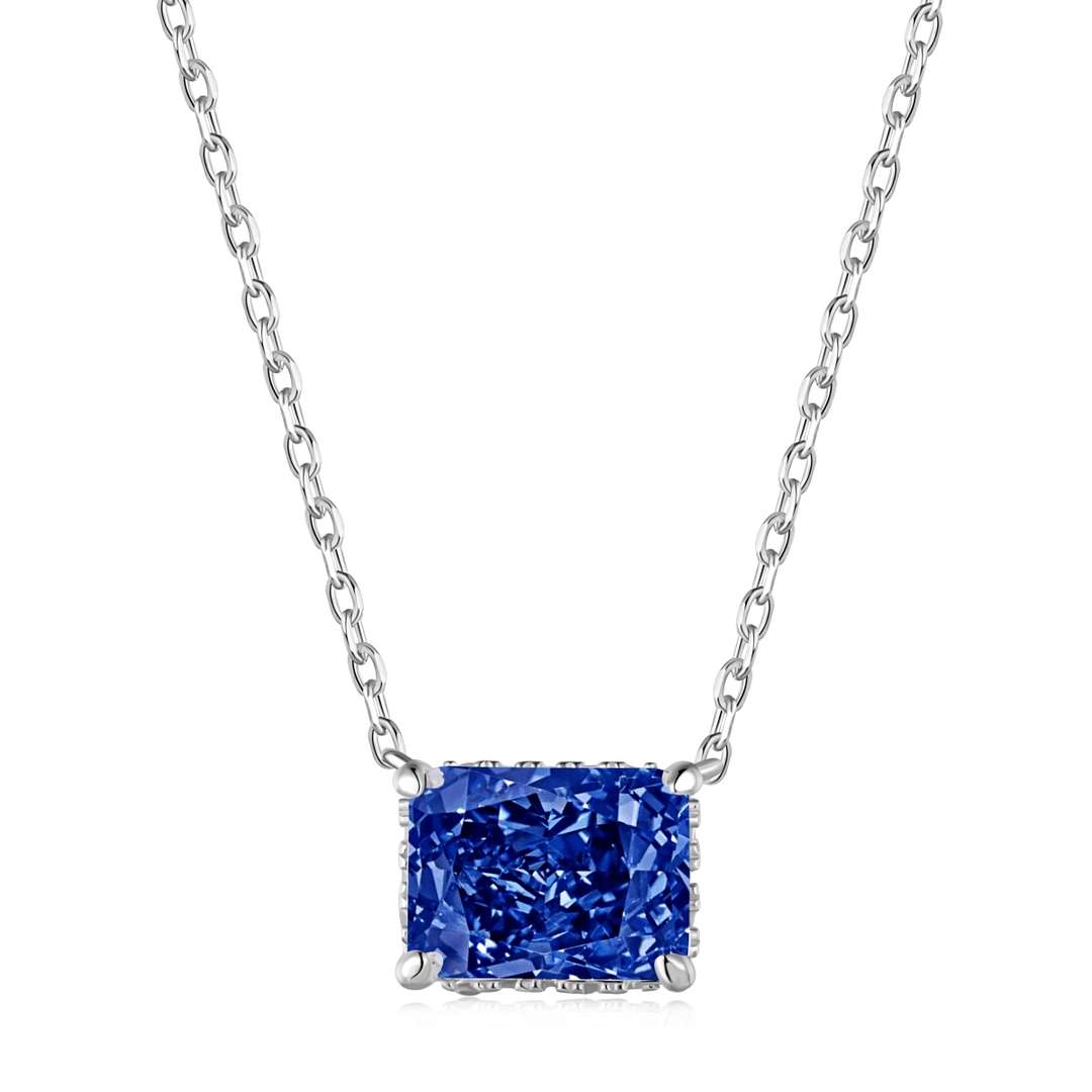 [Luxe Jewelry]Luxurious Square Shape Colorful Necalack