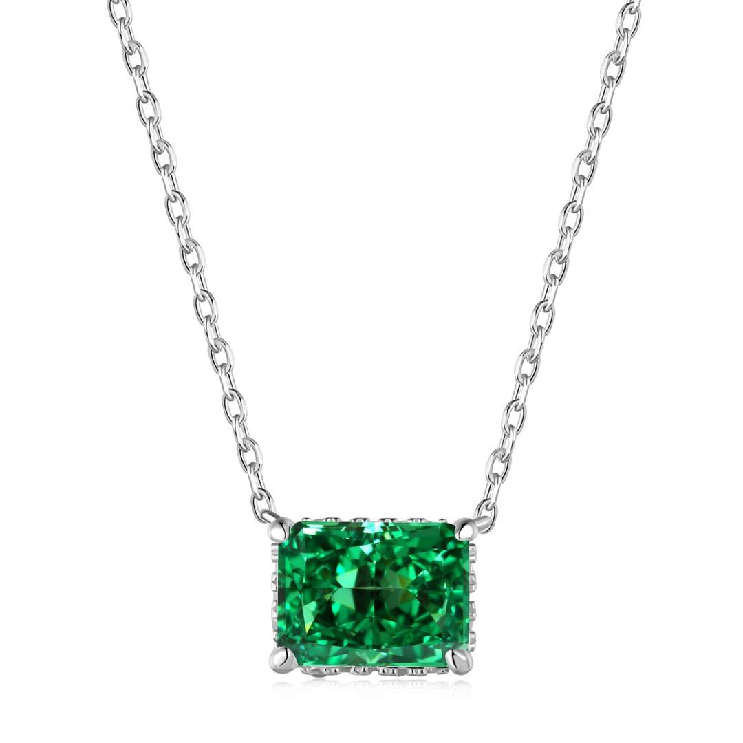 [Luxe Jewelry]Luxurious Square Shape Colorful Necalack