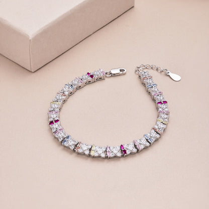 [Luxe Jewelry]Unique Colorful Flower Shape Daily Bracelet