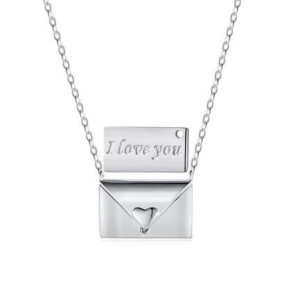 [Luxe Jewelry]Envelope Heart Shape Mother's Day Necklace