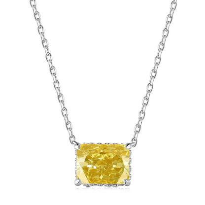 [Luxe Jewelry]Luxurious Square Shape Colorful Necalack