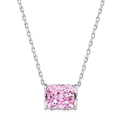 [Luxe Jewelry]Luxurious Square Shape Colorful Necalack