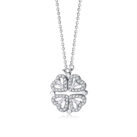 [Luxe Jewelry]Ornate Heart Cut Flower Shape Necklace