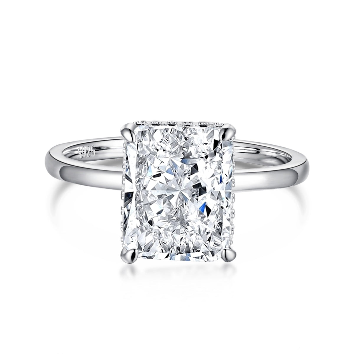 [Luxe Jewelry]4.0 Carat Ornate Enchanting Radiand Cut Banquet Ring