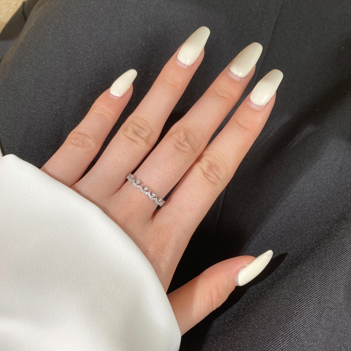 [Luxe Jewelry]Elegant Resplendent Round Shape Party Ring