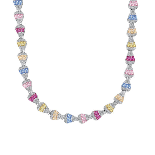 [Luxe Jewelry]Radiant Colorful Rainbow Necklace