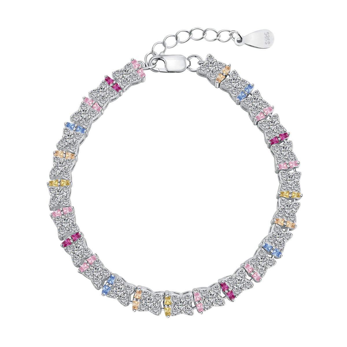 [Luxe Jewelry]Unique Colorful Flower Shape Daily Bracelet