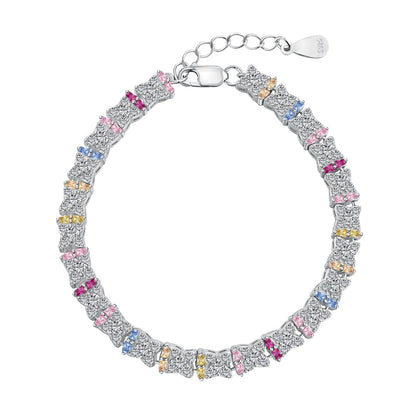 [Luxe Jewelry]Unique Colorful Flower Shape Daily Bracelet
