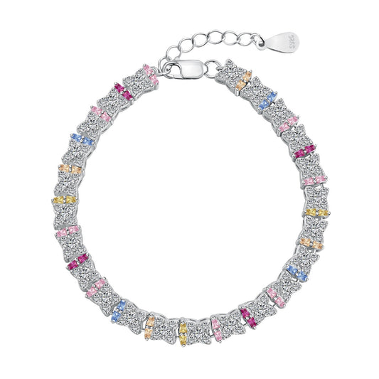 [Luxe Jewelry]Unique Colorful Flower Shape Daily Bracelet