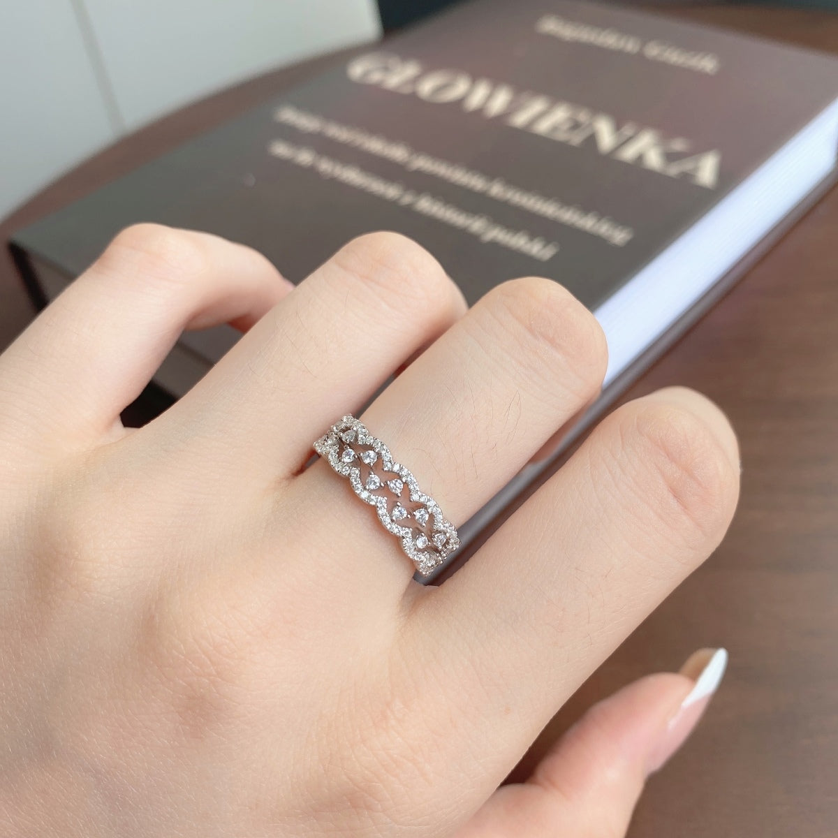 [Luxe Jewelry]Elegant Resplendent Round Shape Party Ring