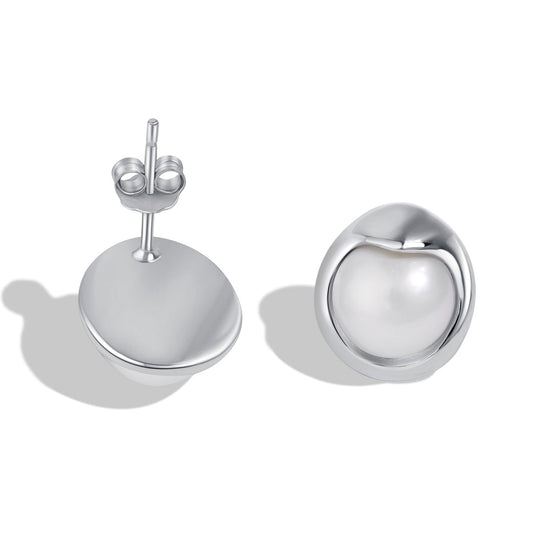 [Luxe Jewelry]Dainty Bread Pearl Earrings