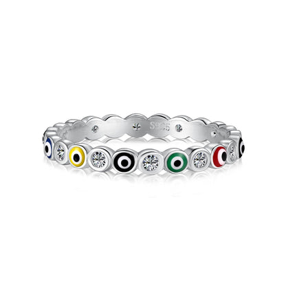 [Luxe Jewelry]Sparkling Vibrant Round Shape Daily Ring