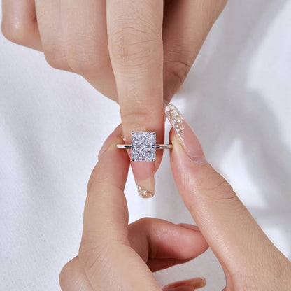 [Luxe Jewelry]4.0 Carat Ornate Enchanting Radiand Cut Banquet Ring
