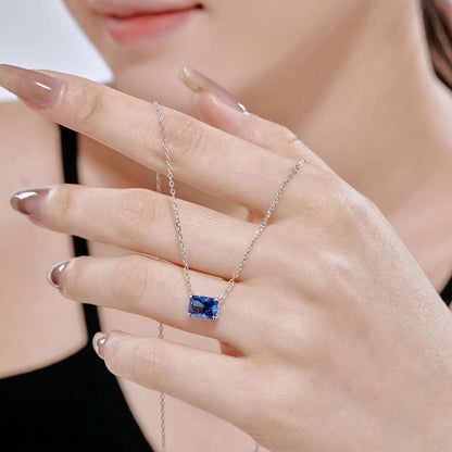 [Luxe Jewelry]Luxurious Square Shape Colorful Necalack