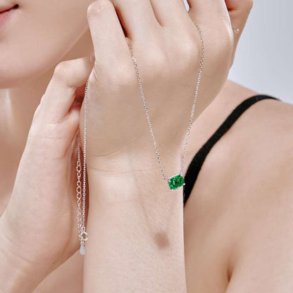 [Luxe Jewelry]Luxurious Square Shape Colorful Necalack