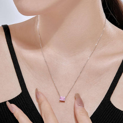 [Luxe Jewelry]Luxurious Square Shape Colorful Necalack
