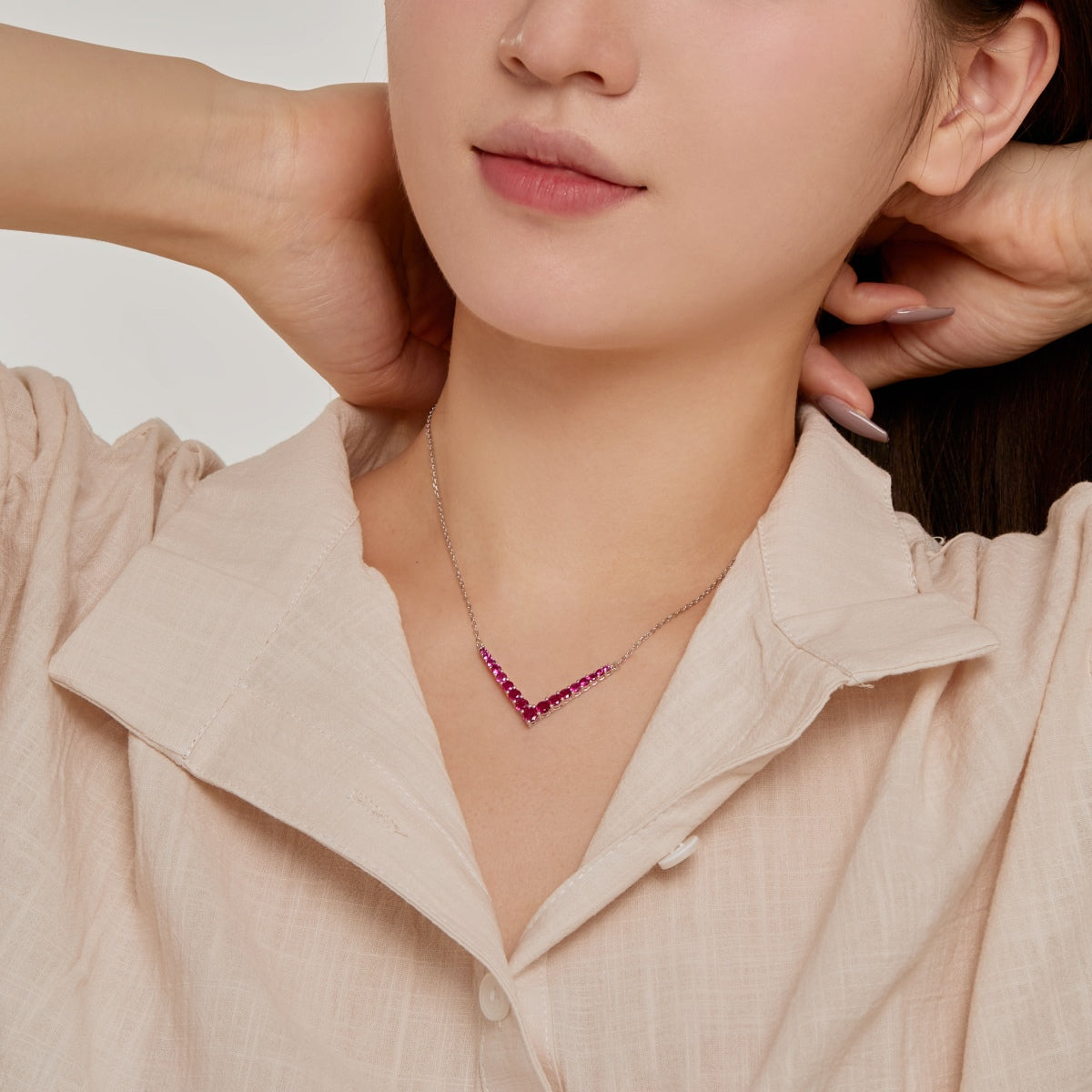 [Luxe Jewelry]Ornate Round Cut Necklace