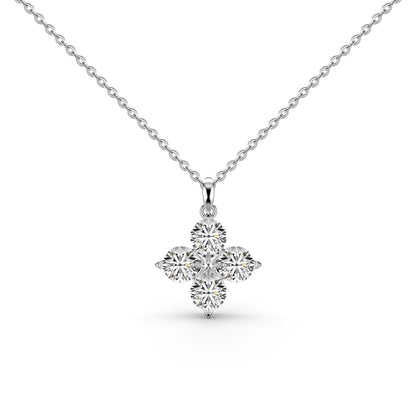 [Luxe Jewelry]Four-Leaf Clover And Eight-Pointed Star Necklace