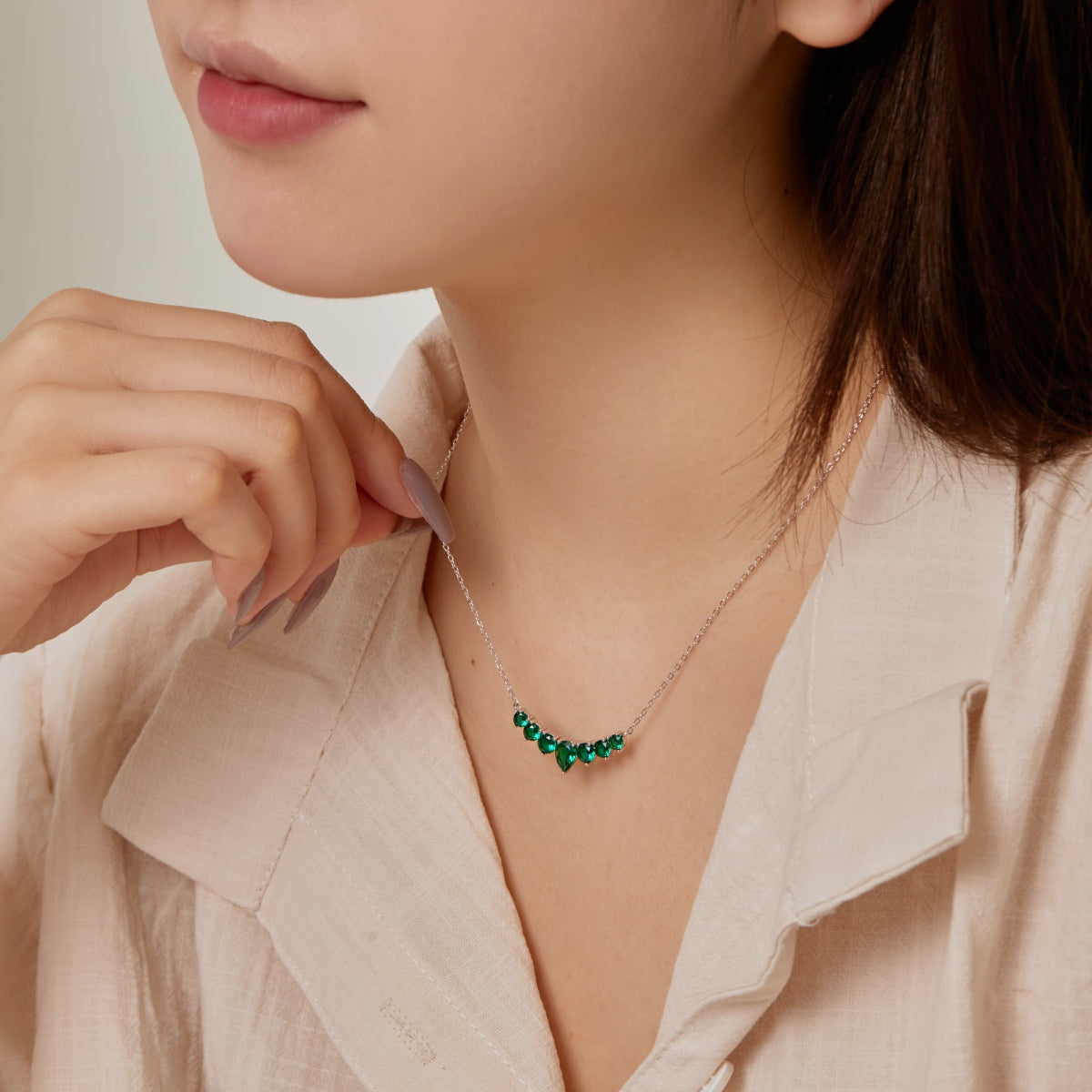 [Luxe Jewelry]Dainty Colorful Heart Necklace