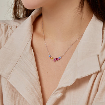 [Luxe Jewelry]Dainty Colorful Heart Necklace