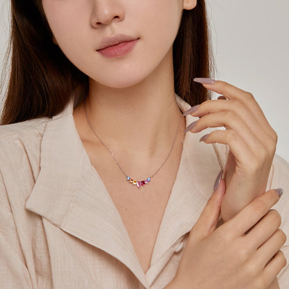 [Luxe Jewelry]Dainty Colorful Heart Necklace