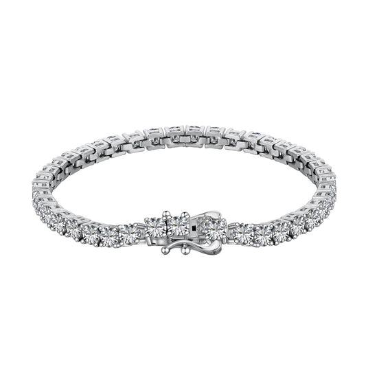 [Luxe Jewelry]Luxurious Ornate Round Cut Tennis Bracelet