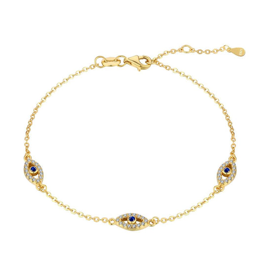[Luxe Jewelry]Evil Eye Shape Pendent Necklace