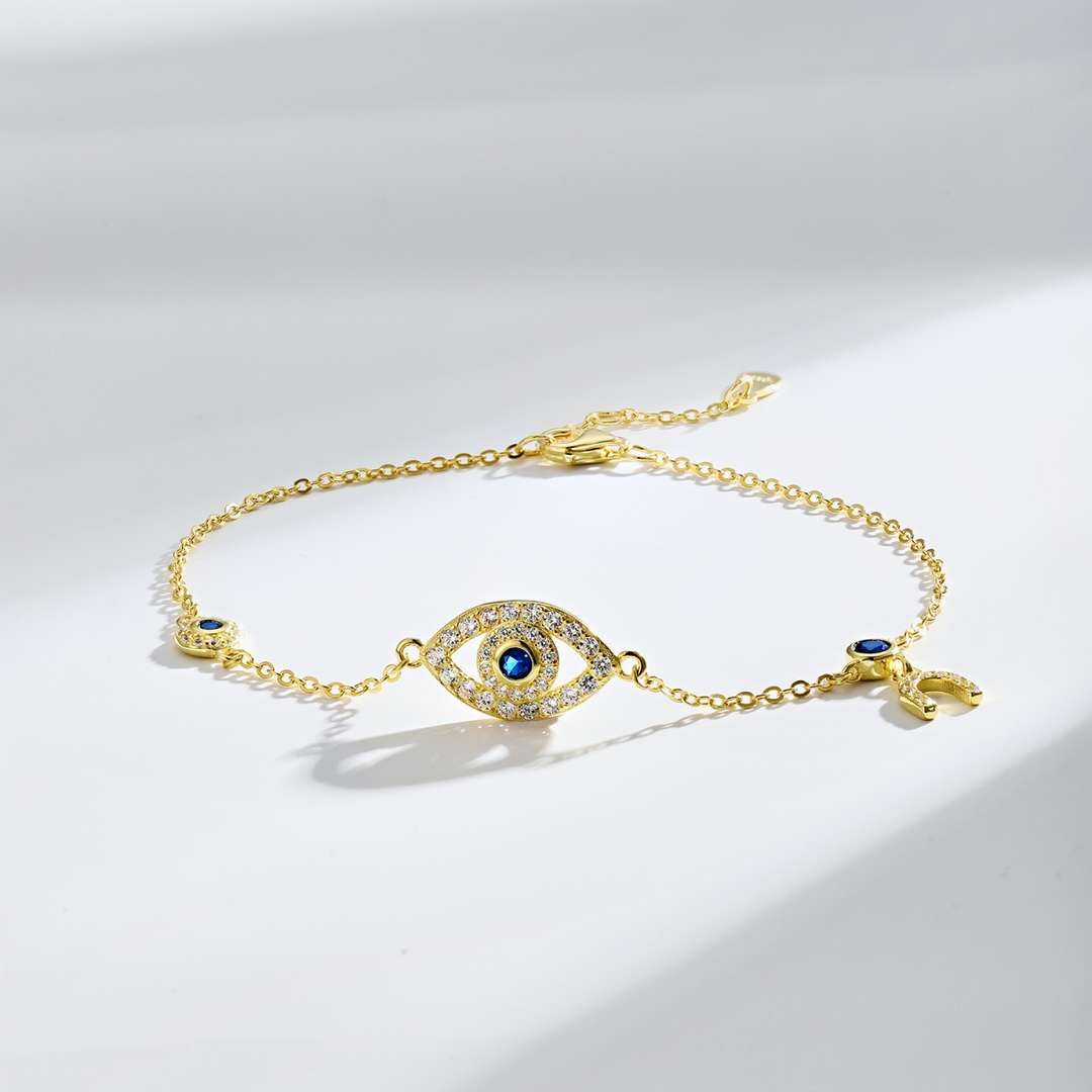 [Luxe Jewelry]Dainty Eye Shape Necklace