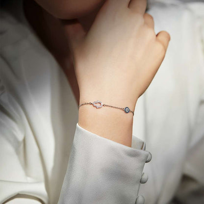 [Luxe Jewelry]Gost Shape & Round Shape Necklace