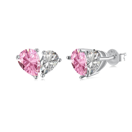 [Luxe Jewelry]Dazzling Elegant Heart Cut Lover Earrings