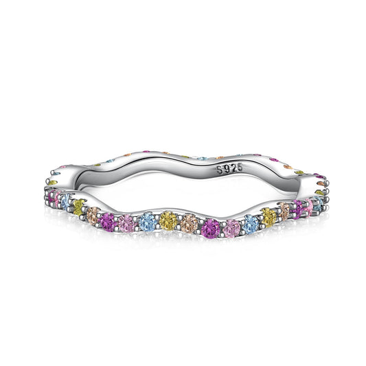 [Luxe Jewelry]Dainty Colorful Round Cut Party Ring
