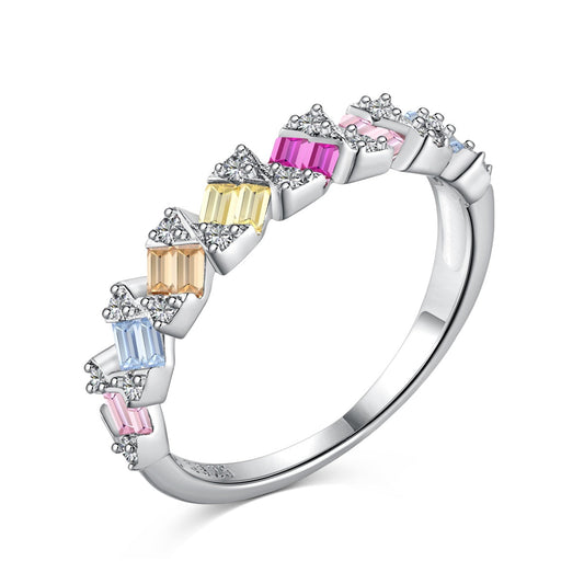 [Luxe Jewelry]Delicate Vibrant Emerald Cut Daily Ring