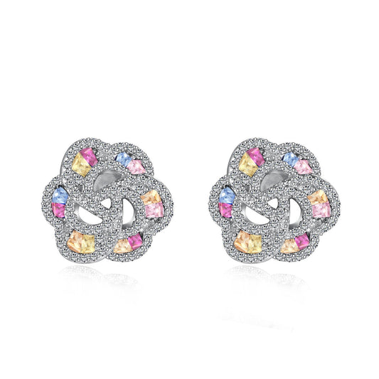 [Luxe Jewelry]Exquisite Flower Shape Daily Earrings