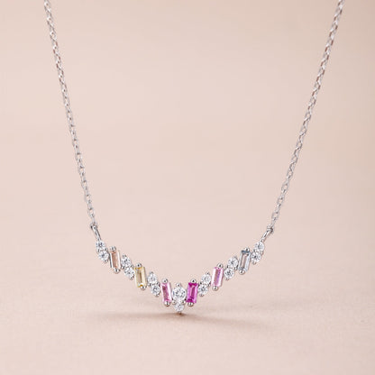 [Luxe Jewelry]Dazzling Rainbow Necklace