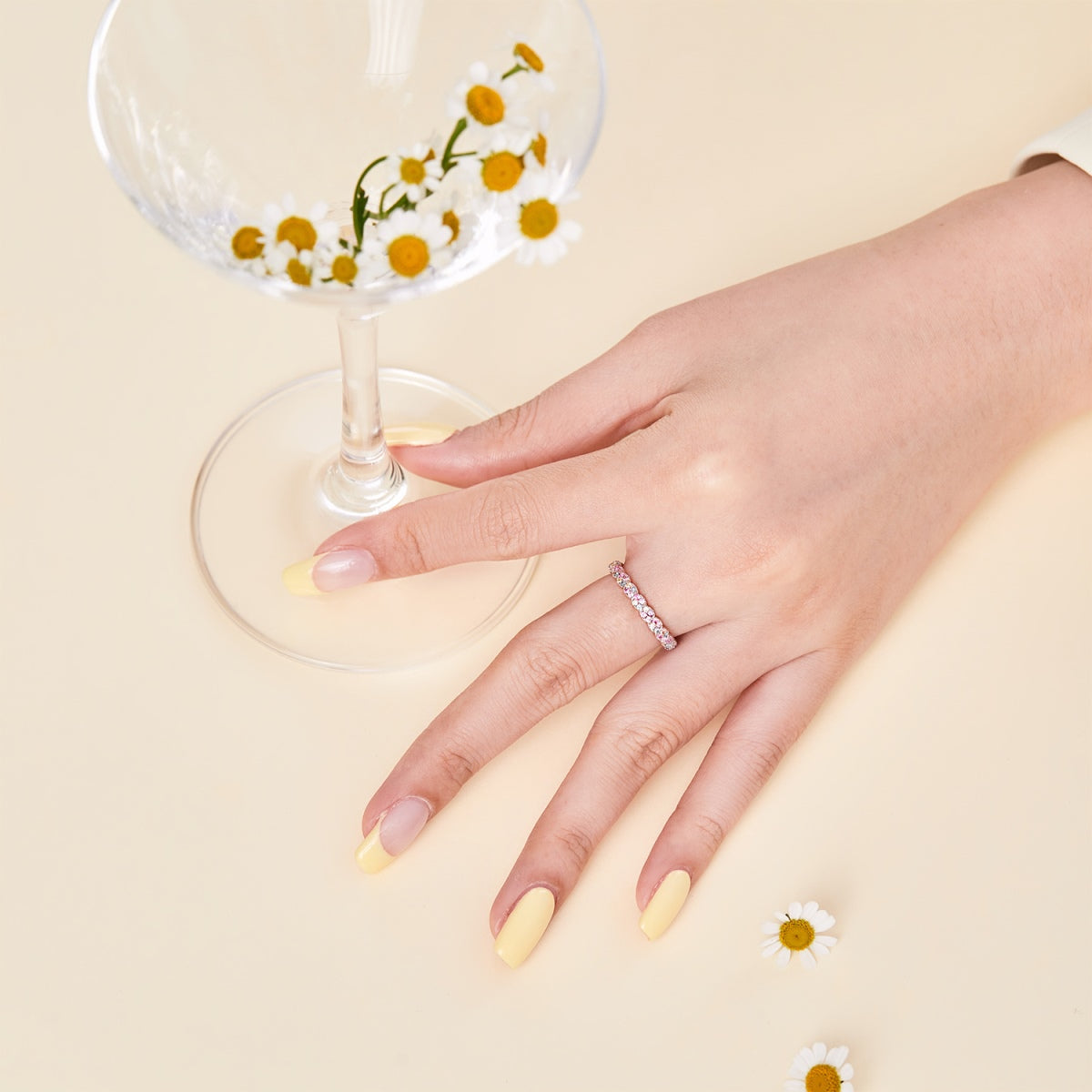 [Luxe Jewelry]Dainty Ebullient Round Cut Daily Ring